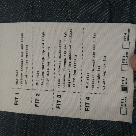 Rag bone fit 2 slim mid rise tailored raw grey denim jeans men's Sz 34w/32L - Picture 8 of 14